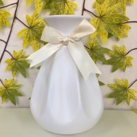 Ceramic vase waterproof matte Bow Purse candy color small fresh and simple modern