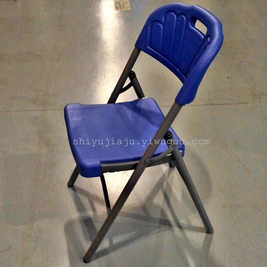 义乌外贸餐桌椅中空吹塑折叠椅户外宴会婚礼椅