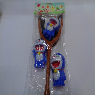 The Children's plastic gifts slingshot many A dream whistle