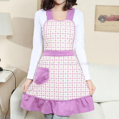 Korean fashion simple cotton princess apron foreign trade work restaurant kitchen work apron