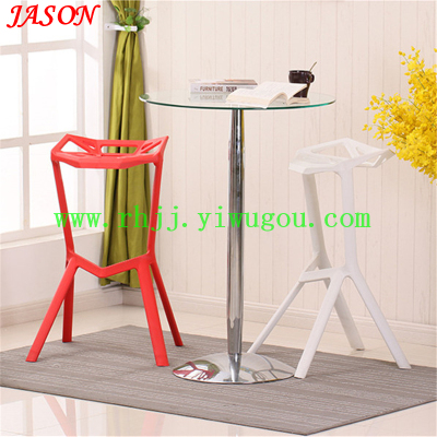 Outdoor coffee stool / stool / simple plastic shark leisure bar chair / high foot stool