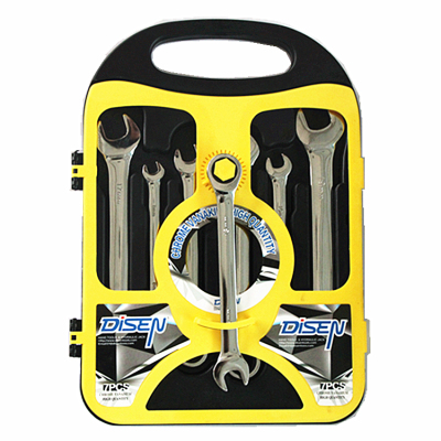 Fixed Ratchet wrench set 7pc (8-19)