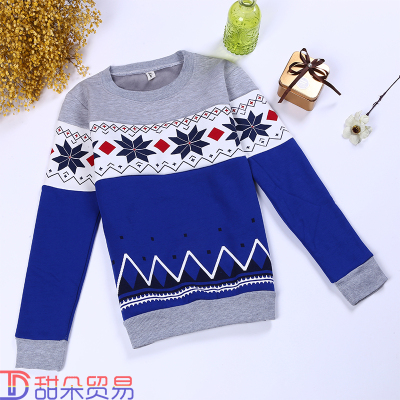 Winter children's wear with pile thickening and long sleeve T-shirt wholesale 2018