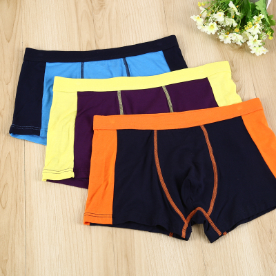 Men's boxer briefs modal spell color four angle shorts