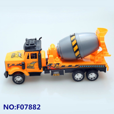 Inertial toy car cement tank car stall selling children's toys project