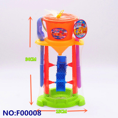 The new children's toys, hourglass with sand tools four sets of beach toys