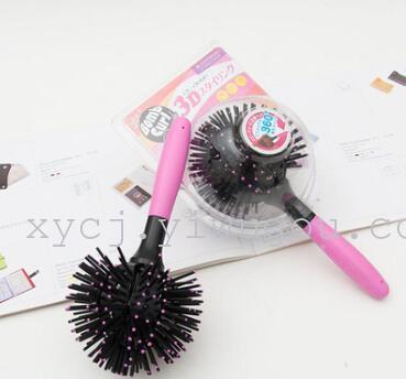 Japan and South Korea popular 3D spherical shape comb massage comb hair comb hair styling tool