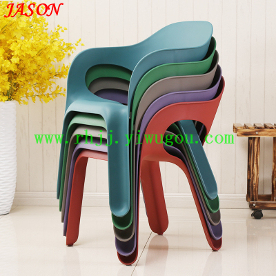Outdoor coffee chair / plastic back dining chair / hotel armchair / conference office chair