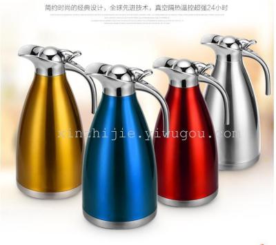 Thick stainless steel thermos European coffee pot vacuum pot thermos flask