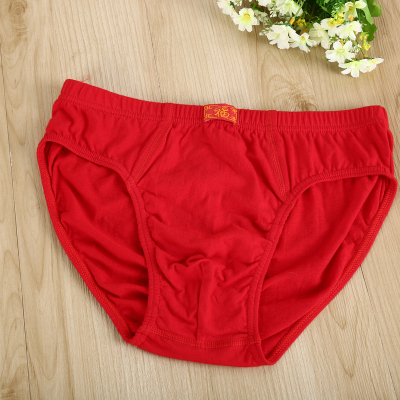 Red Cotton Briefs men's Boxer Shorts