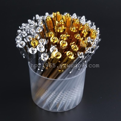 Electric gold-plated silver office ballpoint pen hotel signature pen gift advertising pen