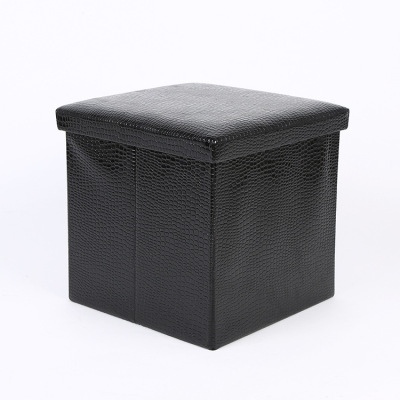 Crocodile leather - style multi - function storage box.