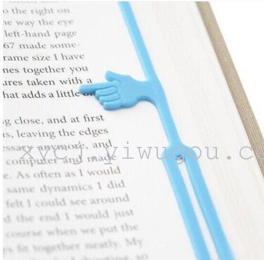 Creative gift factory Home Furnishing bookmarks stationery silicone silicone finger clamp