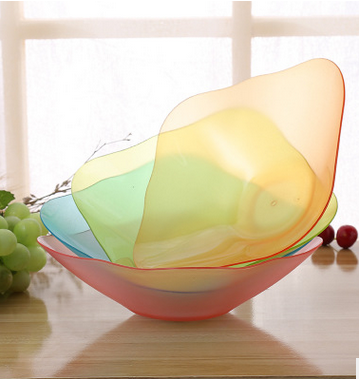 New creative multi - color square transparent fruit plate wholesale plastic candy with a snack plate.