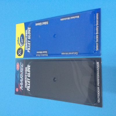 Glove box blister shell PVC packaging box insert card blister box PVC box free design