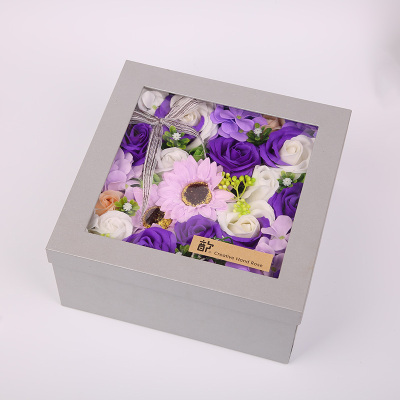 Valentine's Day gift creative soap flower gift box delicate small fresh box