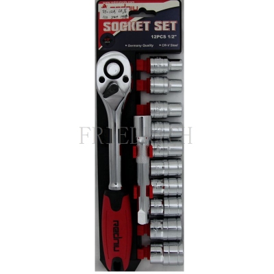 Combined tool set tool sleeve tool 12pcs-1/2