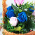 Straw flower basket flowerpot simulation flowerpot household ornaments pure hand woven flowers flower basket.