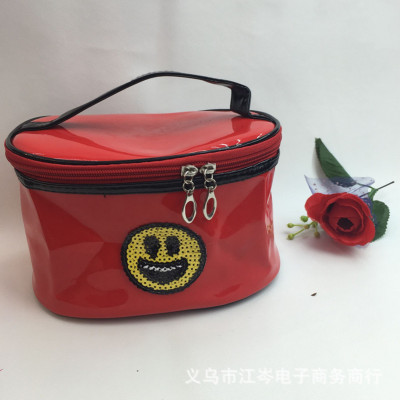 The New South Korean cosmetics box PU waterproof bag multifunctional portable travel wash bag