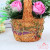 Manual weaving simulation flower belt jacquard flower basket with flower basket.