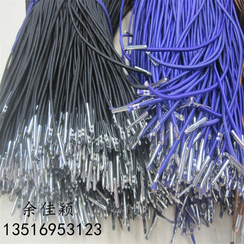 松紧绳打金属扣文具配件加工定制