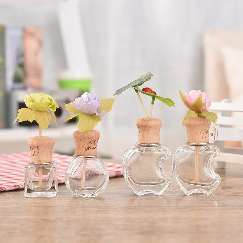 汽车香水空瓶挂件精油除异味挂式玻璃空瓶香水瓶批发