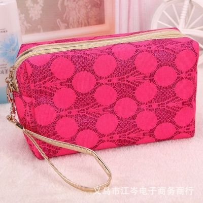 2016 new cosmetic bag, hand bag, net, sand, square, square, cosmetic bag factory