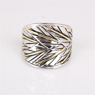 Fashion double color retro Ring Middle Eastern fashion ring