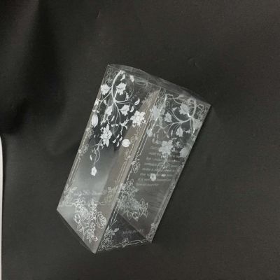 Candle packaging PVC transparent folding box custom