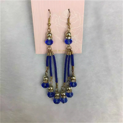 Exquisite small crystal cashmere lady Earrings Korea high-end atmosphere