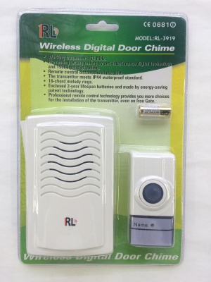 RL Wireless digital remote control doorbell waterproof 3919