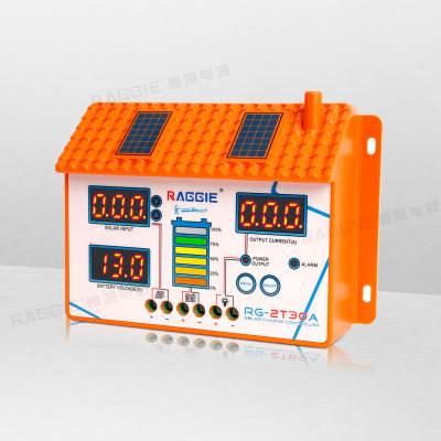 30A 12/24V house shaped solar charge and discharge controller