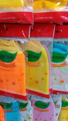 Factory direct foreign trade think Orange Bath towel, a lot of variety, bright color, a color mixed