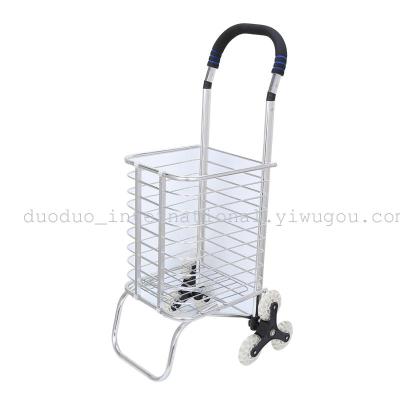 Aluminum folding shopping cart - the new crystal wheel six wheel