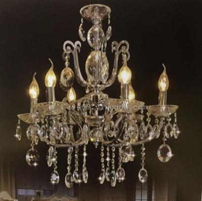 Simple European style luxury crystal lamp living room dining room ceiling lamps and lanterns bedroom