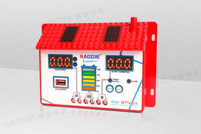40A 12/24V house shaped solar charge and discharge controller