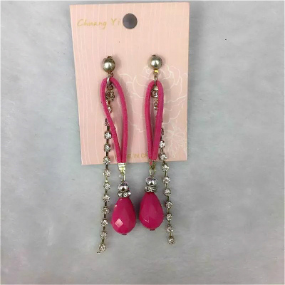 Korean Cute Pink Velvet acrylic beads female all-match