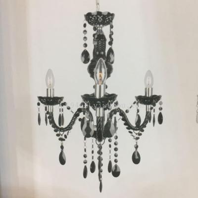 Manufacturer direct selling European style crystal pendant lamp plastic ceiling lamp living room lamp