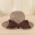 Seung-man big bow beach hat big brimmed hat girls beach vacation straw hat Korean version