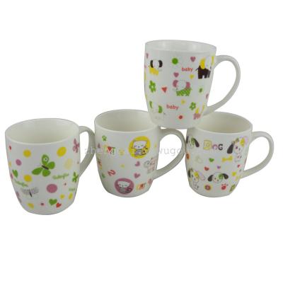 Ceramic decorated coffee cup cup clear small gift cup