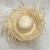 Hand-Knitted Sunflower Leaf Straw Hat Semi-Locking Bare Hat Hat Felt Easter Straw Hat Beggar Hat Chicken Coop Hat