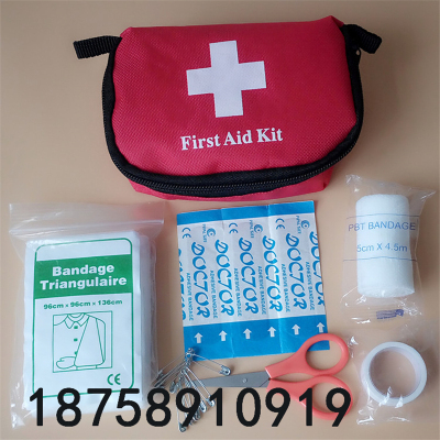 Household medical kits for outdoor travel portable first-aid kit on earthquake prevention and fire rescue package