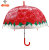 New Appollo rose straight POE green transparent umbrella