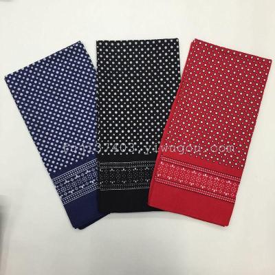 100% COTTON DOT PATTERN  PRINTING BANDANA IN STOCK ACCEPT OEM