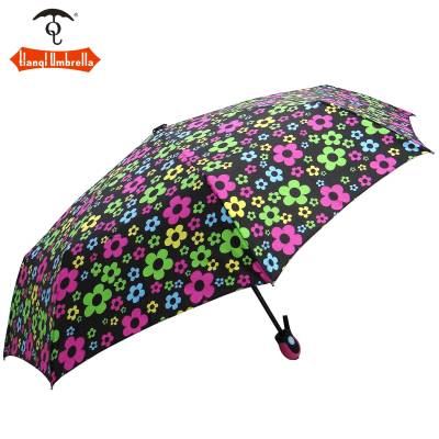 Anti ultraviolet ray fashion flower seventy percent off automatic wind proof folding umbrella