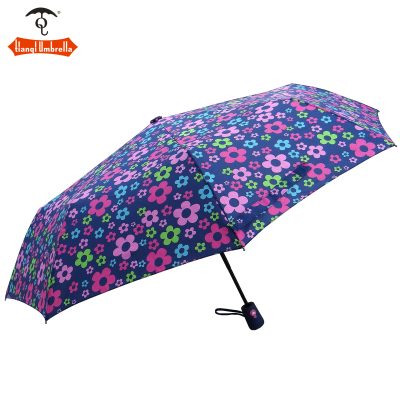 Anti ultraviolet ray fashion flower seventy percent off automatic wind proof folding umbrella
