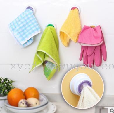 Use cloth clip creative self-adhesive multicolor lazy Towel Hook washing towel clip extraction