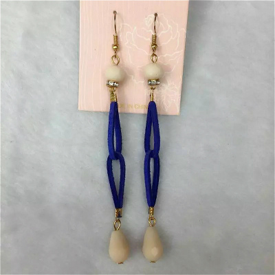 South Korean popular acrylic buckle cashmere temperament female all-match Earrings