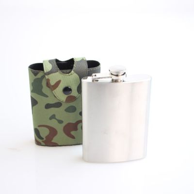 Stainless steel flagon portable portable outdoor pot pot head camouflage
