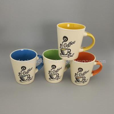 WEIJIA color coffee cup personality Mark ceramic cup